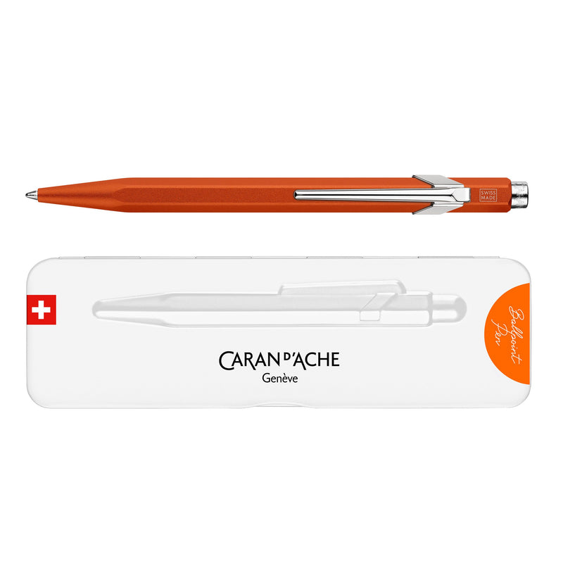 Caran d'Ache 849 Colormat-X Oranje Balpen 