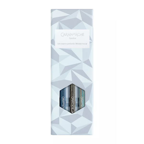 Caran d'Ache Alpine Frost Set van 3 HB Potloden met Geur