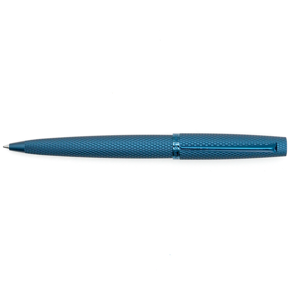 Diplomat Viper Blauw Guilloche Balpen