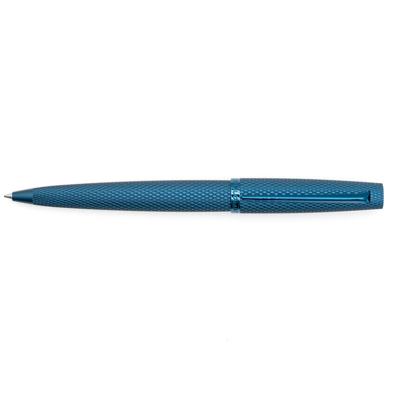 Diplomat Viper Blauw Guilloche Balpen