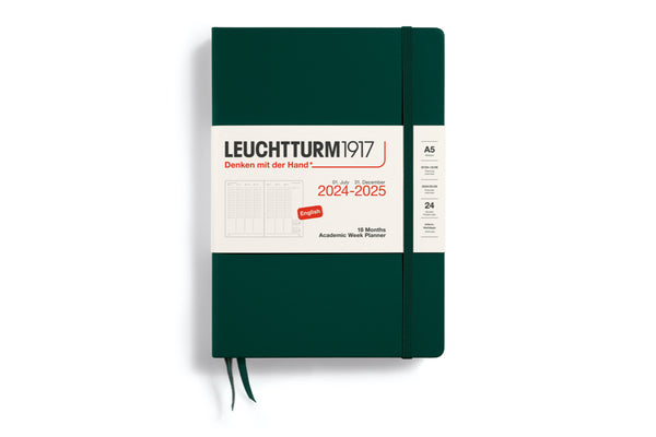Leuchtturm1917 Agenda 2024-25 18M Hardcover Medium (A5) Academic Planner