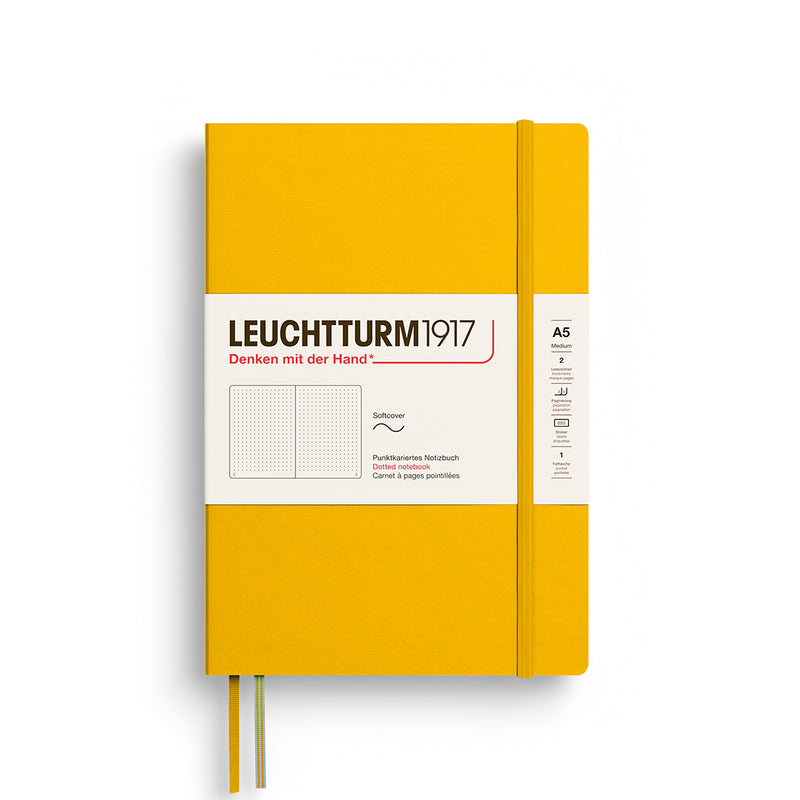 Leuchtturm1917 Notitieboek Softcover Medium A5 Dots Sunflower