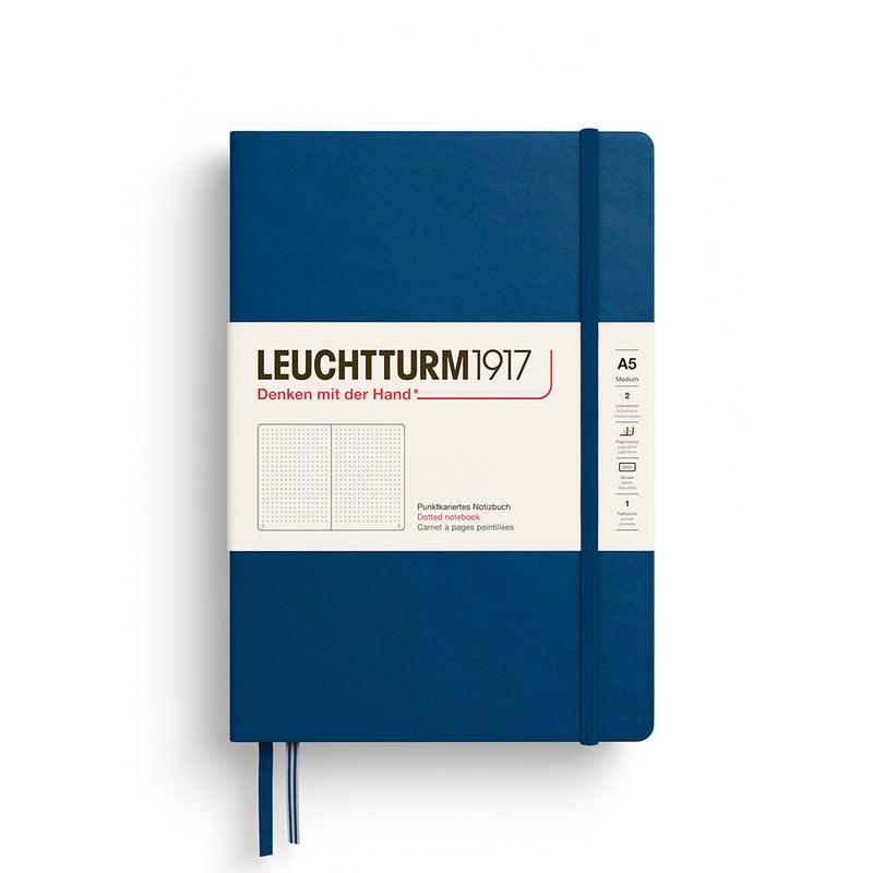 Leuchtturm1917 notitieboek Hardcover Medium A5 Dots Indigo