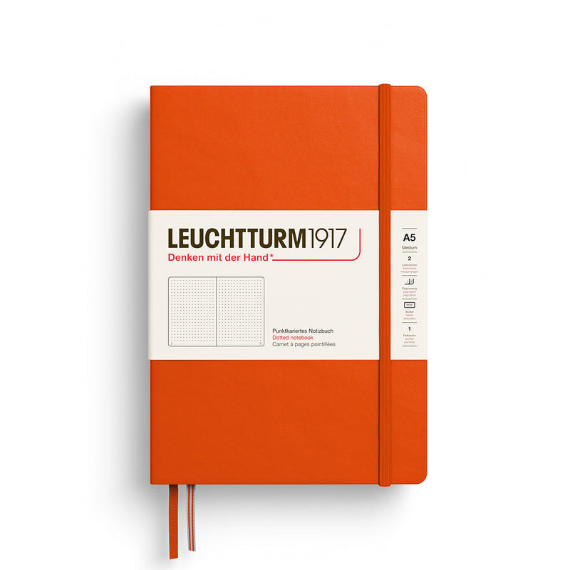 Leuchtturm1917 notitieboek Hardcover Medium A5 Dots Pumpkin