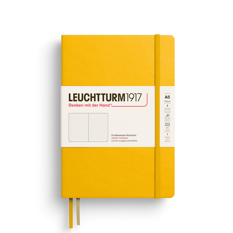 Leuchtturm1917 notitieboek Hardcover Medium A5 Dots Sunflower