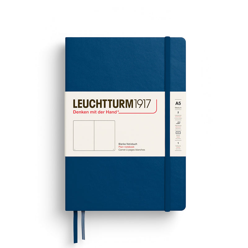 Leuchtturm1917 notitieboek Hardcover Medium A5 blanco Indigo