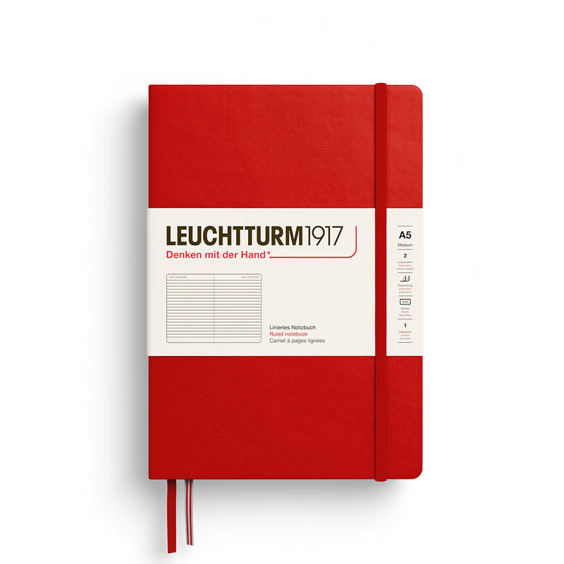 Leuchtturm1917 notitieboek Hardcover Medium A5 gelinieerd Cherry