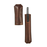 Maverick lederen penkoker bruin