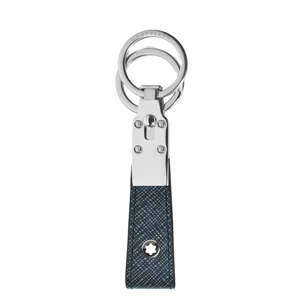 Montblanc Sartorial Loop Tweed Blauw Sleutelhanger