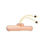 Nakaya één-delig lederen pen etui met geel koord-Citroengeel