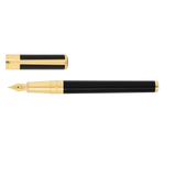 S.T. Dupont Initial zwart GT vulpen