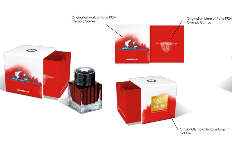 Montblanc Meisterstück The Olympic Heritage inktpot rood
