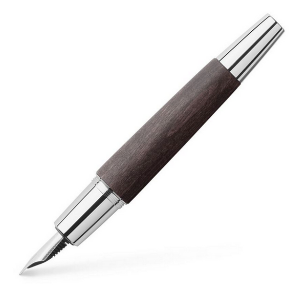 Faber-Castell E-Motion Wood Zwart Vulpen