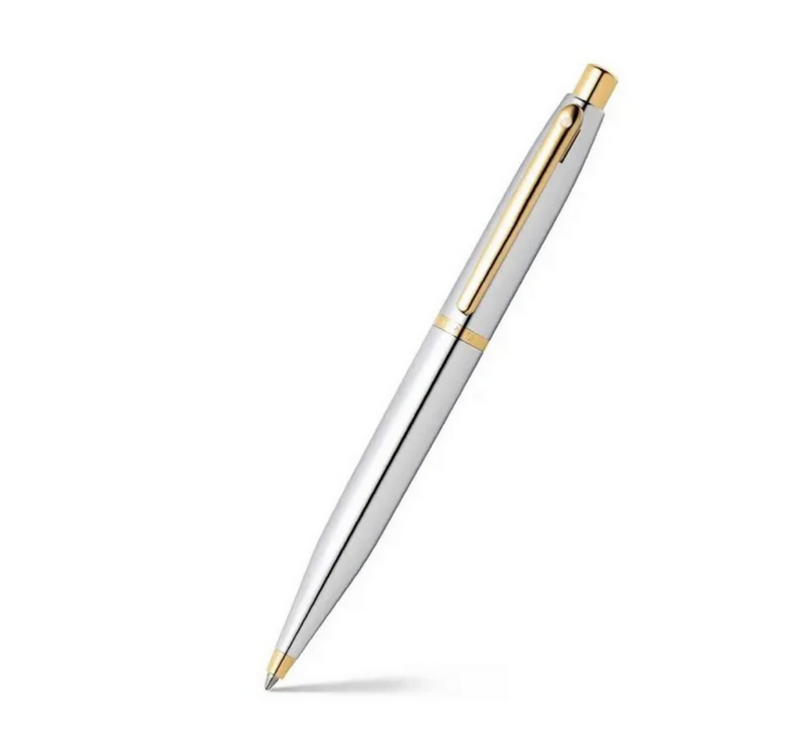 Sheaffer VFM Polished chrome gold plated balpen