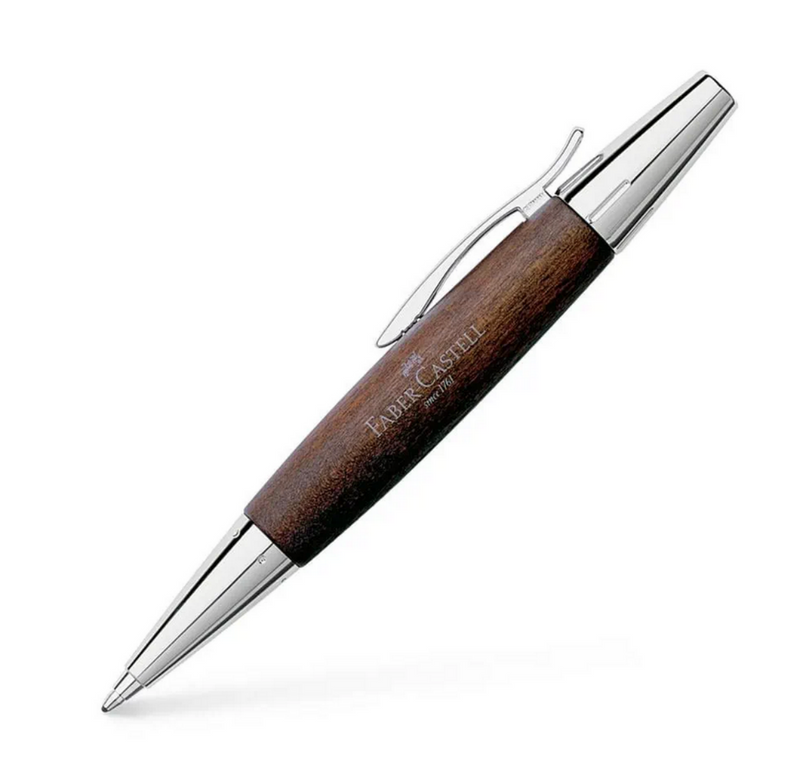 Faber-Castell E-Motion Wood Donkerbruin Balpen