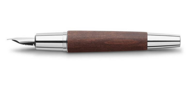 Faber-Castell E-Motion Wood Donkerbruin Vulpen