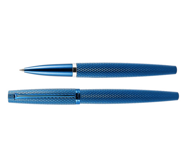 Diplomat Viper Blauw Guilloche Roller