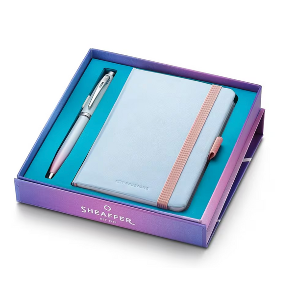 Sheaffer 100 Expressions Pearlised CT balpen met A6 notitieboek