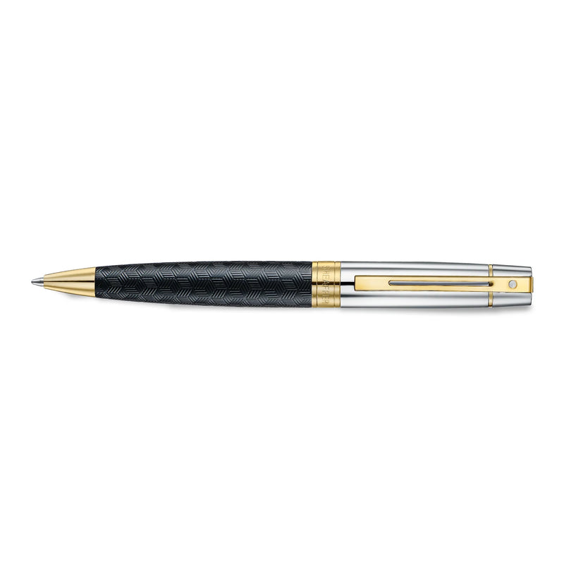 Sheaffer 300 Mat Zwart Gegraveerd Chroom GT