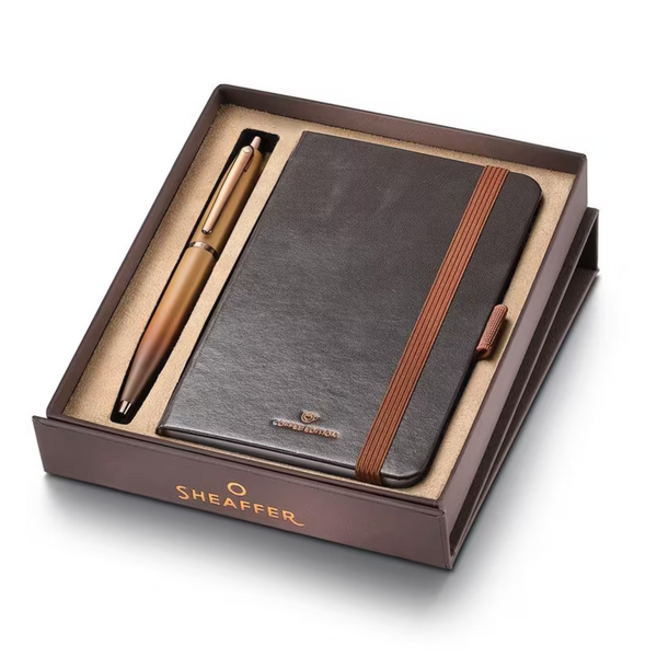 Sheaffer VFM Coffee Edition balpen met A6 notitieboek