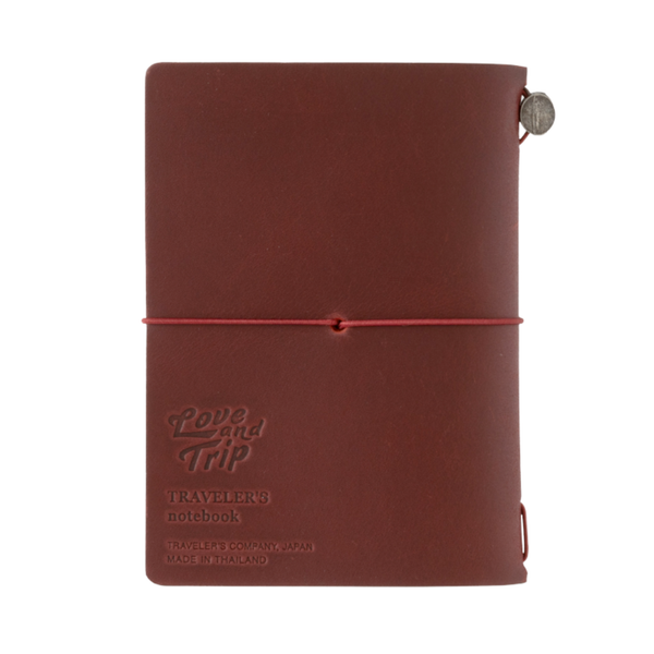 TRAVELER'S notebook Passport Size LOVE AND TRIP Red 2