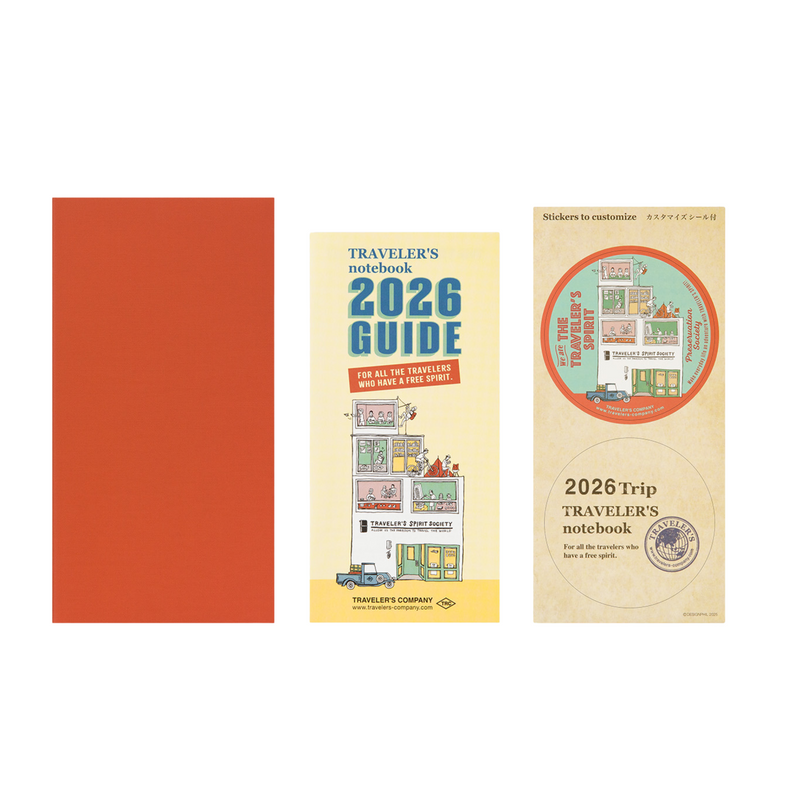 Traveler's Company Navulling 2026 Monthly Diary Regular