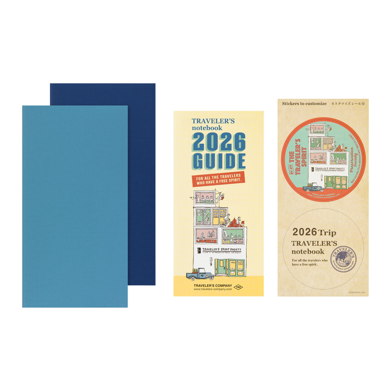 Traveler's Company Navulling 2026 Weekly + Memo Diary Regular