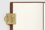 Traveler's Notebook 030 - Brass Clip TRC logo - P.W. Akkerman Den Haag