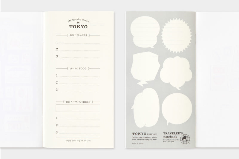 Traveler's Notebook TOKYO Edition Regular - Refill Postcard | Pre Order