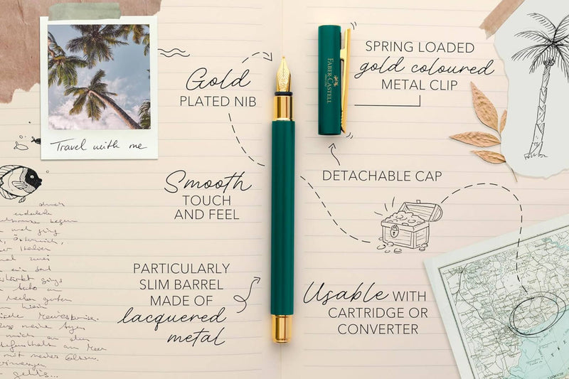 Faber-Castell Vulpen Neo Slim - Rainforest Goud