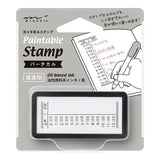 Midori Paintable Stamp Pre-Inked Half size - Vertical