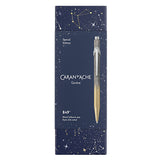 Caran d'Ache 849 Cosmic Blue Gold Balpen