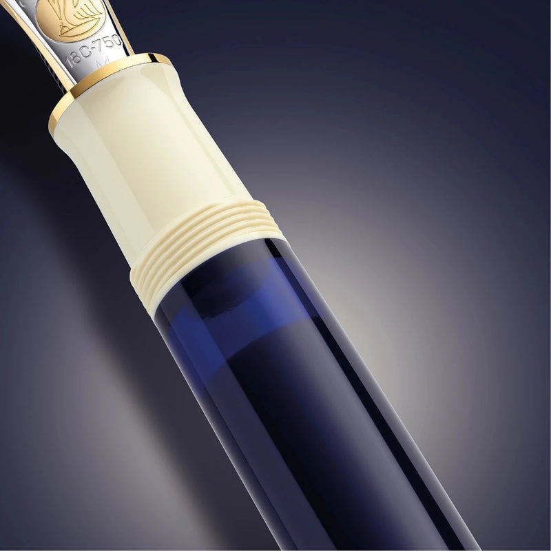 Pelikan Souverän 800 Cream Blue Special Edition Vulpen 