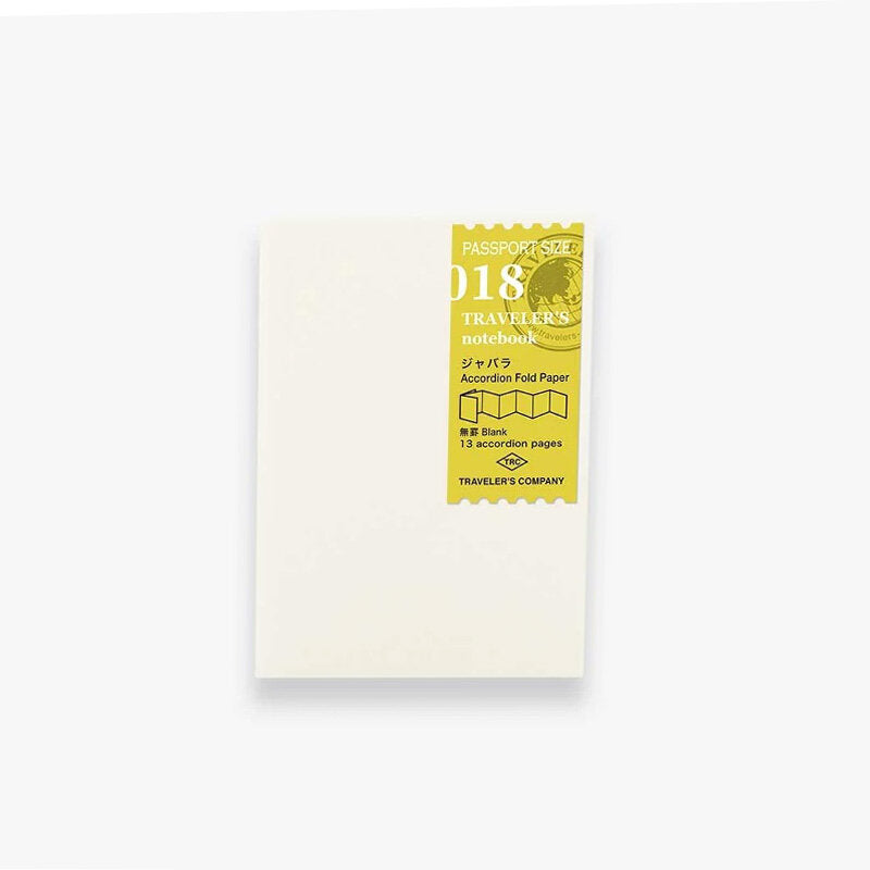 Traveler’s Notebook Accordion Fold Paper navulling passport size 018