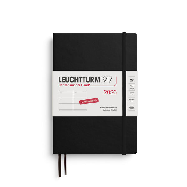 Leuchtturm1917 Agenda 2026 12M Hardcover Medium (A5) Weekly Planner