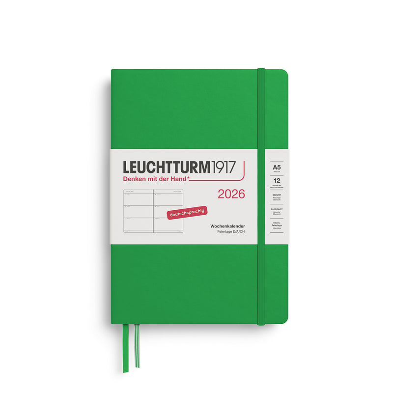 Leuchtturm1917 Agenda 2026 12M Hardcover Medium (A5) Weekly Planner