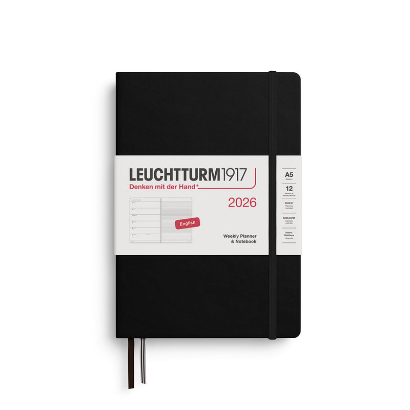 LEUCHTTURM1917 370795 weekplanner 2025, medium A5 hardcover - 12-maands LEUCHTTURM1917 370795 weekplanner 2025, medium A5 hardcover - 12-maands
