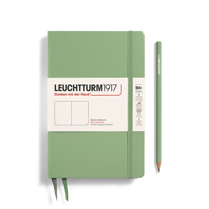 Leuchtturm1917 Notebook Paperback (B6+), Hardcover, blanco