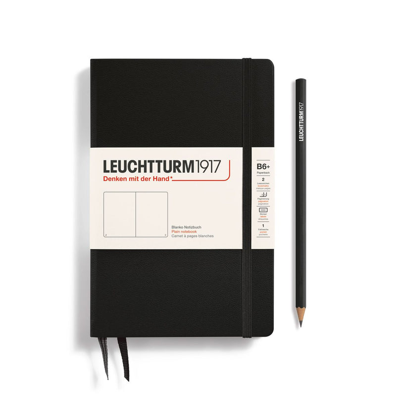 Leuchtturm1917 Notebook Paperback (B6+), Hardcover, blanco