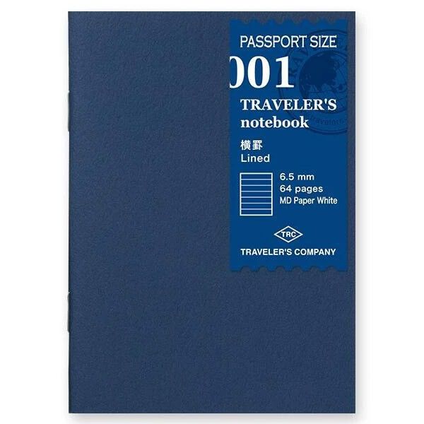 Traveler's Refill Passport Size 001 - Lined