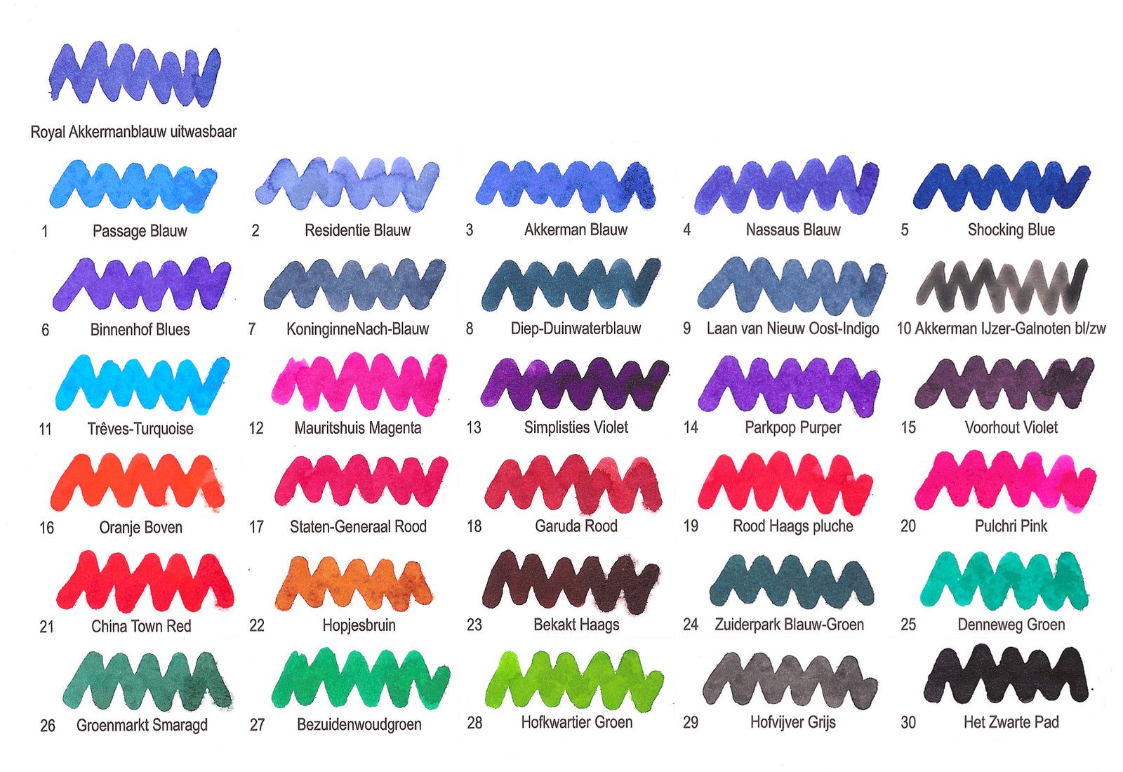 05. Shocking blue - Akkerman fountain pen ink – P.W.