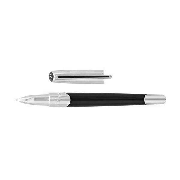 S.T. Dupont Defi Milennium shiny silver and black roller