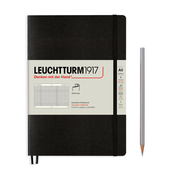 Leuchtturm 1917 Notitieboek Softcover Medium A5 ruit - P.W. Akkerman Den Haag